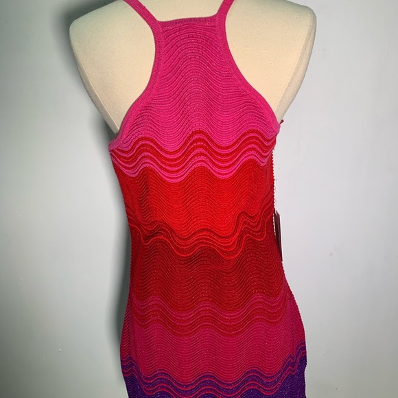 Torn by Ronny Kobo size M The Hope Dress NWT knit multi colors metallic threads - Picture 15 of 16
